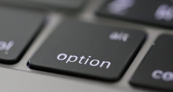 Option button on Mac keyboard